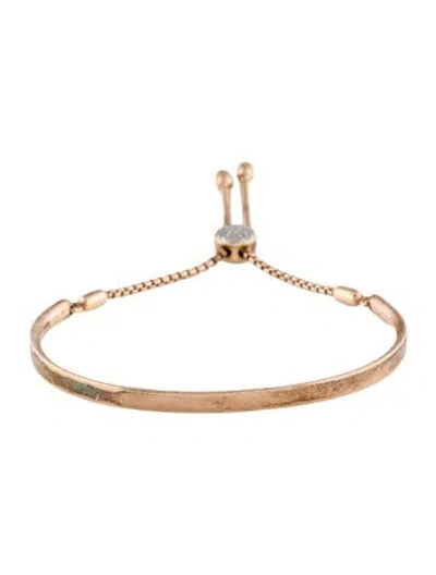 Pre-owned Monica Vinader Diamond Fiji Friendship Bracelet, 6.75" In Multi