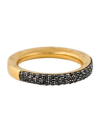 Pre-owned Monica Vinader Diamond Fiji Pavé Band Ring In Multicolor