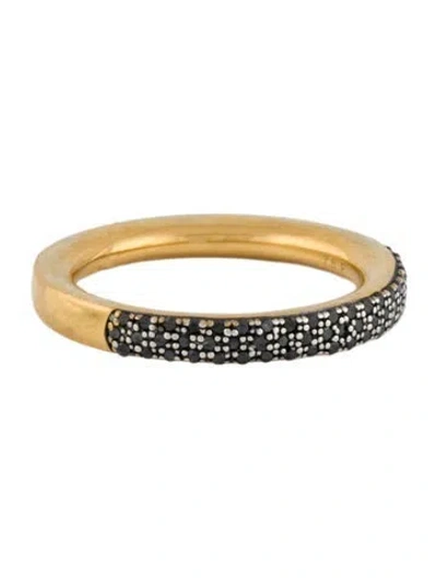Pre-owned Monica Vinader Diamond Pavé Band Ring In Multi