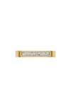 Monica Vinader Diamond Signature Ring In Gold