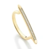 Shop Monica Vinader Diamond Skinny Stacking Ring, Gold Vermeil On Silver