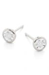 Monica Vinader Diamond Solitaire Stud Earrings