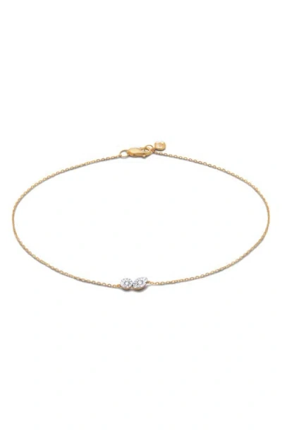 Monica Vinader Duo Lab Grown Diamond Chain Bracelet In 14k Gold