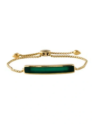 Pre-owned Monica Vinader Dyed Chalcedony Baja Bracelet, 9.25" In Multi