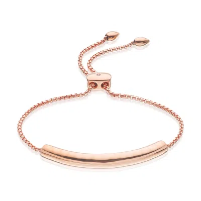 Monica Vinader Esencia Chain Bracelet, Rose Gold Vermeil On Silver