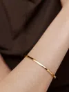 Monica Vinader Essential Bangle Bracelet In Gold