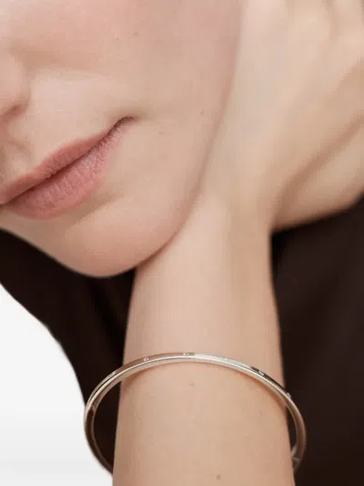 Monica Vinader Essential Diamond Bracelet In Silver