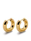 Monica Vinader Essential Huggie Earrings In Gold