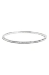 Monica Vinader Essential Lab Grown Diamond Bangle In Silver