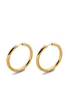 Monica Vinader Gold Click Large Hoop Earrings In Gold