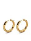 Monica Vinader Essential Medium Hoop Earrings In Gold