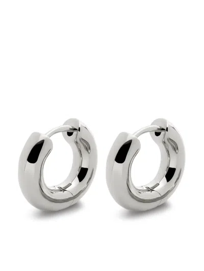 Monica Vinader Sterling Silver Click Huggie Earrings