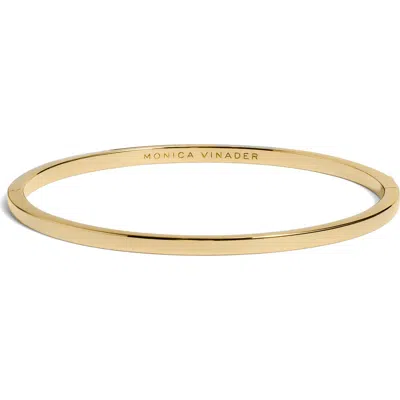 Monica Vinader Essential Slim Bangle In Green