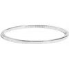 Monica Vinader Essential Slim Bangle In Silver