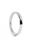Monica Vinader Essential Stacking Ring In Silver