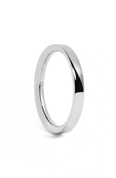 Monica Vinader Essential Stacking Ring In Silver
