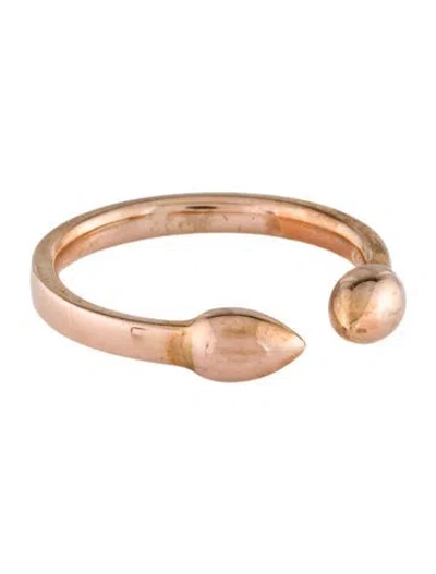 Pre-owned Monica Vinader Fiji Bud Stacking Band In Multi