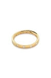 Monica Vinader Gold Fiji Diamond Ring Lab Grown Diamond In 18k Gold Vermeil