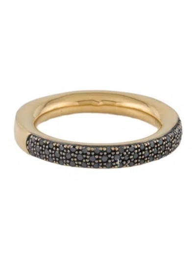 Pre-owned Monica Vinader Fiji Diamond Pave Band Ring In Multi