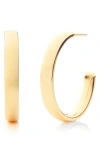 Monica Vinader Fiji Large 18ct Gold Vermeil Hoop Earrings In Gold