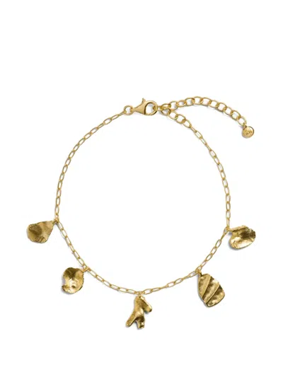 Monica Vinader Womens Fragments Asymmetric 18ct Yellow Gold-plated Vermeil Sterling-silver Chain Bracelet