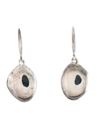 Pre-owned Monica Vinader Free-form Disc Drop Earrings In Multicolor