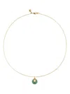 Monica Vinader Gemstone Chain Necklace In Brown