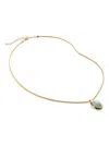 Monica Vinader Gemstone-embellished Necklace In Gold