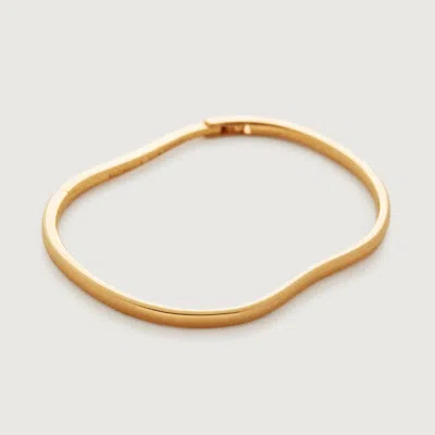 Monica Vinader Gold Alta Capture Charm Bangle