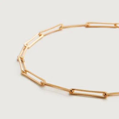 Monica Vinader Gold Alta Long Link Necklace Adjustable 43cm/17'