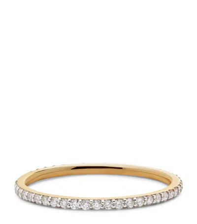 Monica Vinader Gold And Diamond Essentials Ring