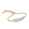 Monica Vinader Gold Baja Facet Bracelet Moonstone In White/gold