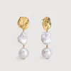 Monica Vinader Capri Freshwater Pearl Drop Earrings In Multi