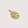 Monica Vinader Gold Capri Teardrop Pendant