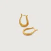 Monica Vinader Womens Gold Lyre-shaped 18ct Yellow Gold-plated Vermeil Recycled Sterling-silver Hoop