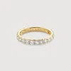 Monica Vinader Gold Diamond Eternity Ring 2.5mm Lab Grown Diamond In 14k Solid Gold