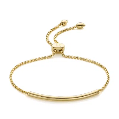 Monica Vinader Gold Esencia Mini Chain Bracelet In Gray