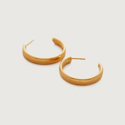 Monica Vinader Gold Fiji Medium Hoop Earrings