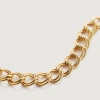 MONICA VINADER GOLD GROOVE CURB CHAIN NECKLACE 48CM/19'