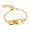 Shop Monica Vinader Gold Havana Adjustable Friendship Ring