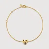 Monica Vinader Gold Heart Chain Bracelet In Gold