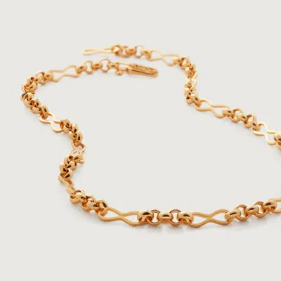 Monica Vinader Gold Heritage Link Necklace Adjustable 50cm/20'