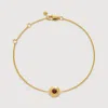 Monica Vinader Gold July Birthstone Chain Bracelet Ruby In Gold