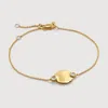 Monica Vinader Lab Created Diamond Engravable Disc Bracelet