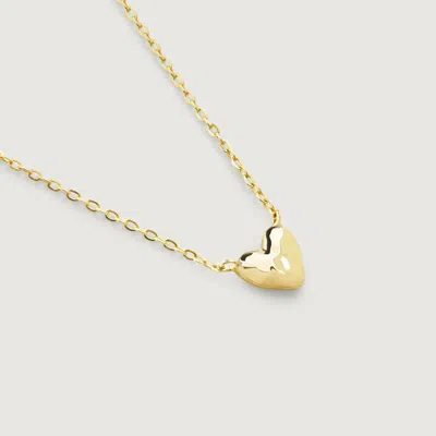 Monica Vinader Gold Mini Heart Chain Necklace
