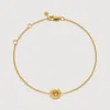 Monica Vinader Gold November Birthstone Chain Bracelet Citrine In Gold