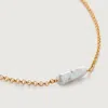 Monica Vinader Nura Biwa Pearl And 18ct Gold-plated Vermeil Sterling Silver Necklace