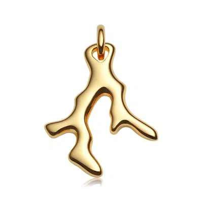 Monica Vinader Gold Nura Mini Reef Pendant Charm