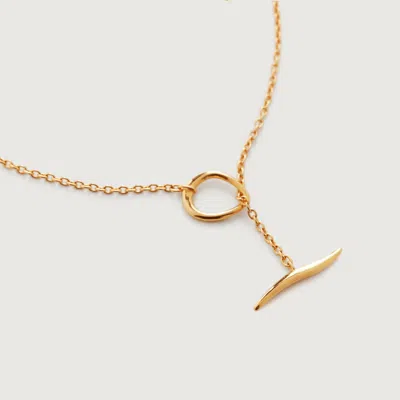 Monica Vinader Gold Nura Reef Lariat Necklace 48cm/19'