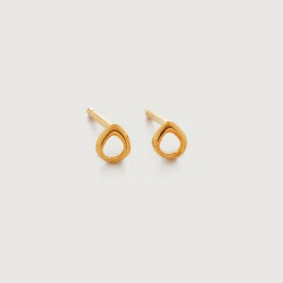 Monica Vinader Gold Nura Reef Open Stud Earrings
